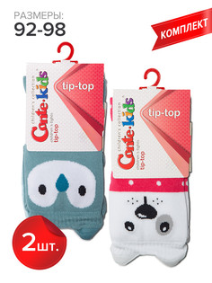 Колготки детские Conte Kids TIP-TOP 17С-60СП, бирюзовый,серый-малиновый (445), 92-98
