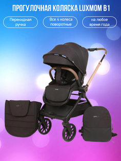 Прогулочная коляска Luxmom B1, черный