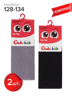 Колготки детские Conte Kids TIP-TOP, серый,черный, 128-134