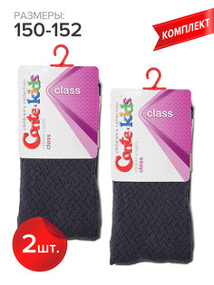 Колготки детские Conte Kids CLASS 7С-31СП, серо-фиолетовый, 150-152