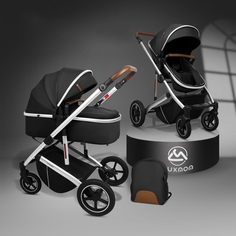 Коляска-трансформер 2в1 Luxmom 711 черный