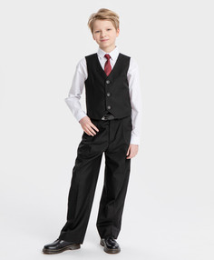 Брюки детские Button Blue 224BBBS63020800, черный 146