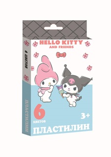 Пластилин Hello Kitty&Friends 120 г 6 цветов No Brand