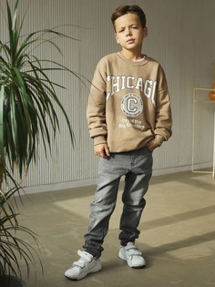 Джинсы классические Batik (020_ДО24), размер 152, цвет Серый Батик