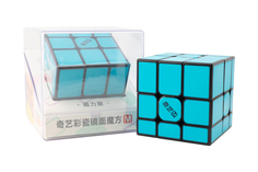 Кубик Рубика QiYi MoFangGe зеркальный магнитный Mirror 3x3 Magnetic Tiled синий