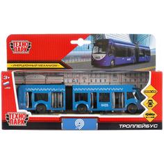 Машина метрополитен Троллейбус с резинкой, 19 см Технопарк SB-18-11WB(NO IC)20-1