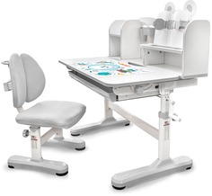 Комплект мебели (столик + стульчик) Mealux EVO Panda XL grey (арт. BD-29 G)