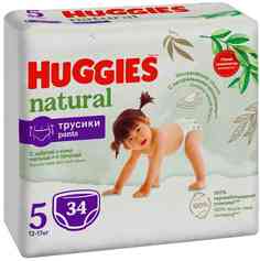 Подгузники Huggies Natural 12-17 кг 34 шт