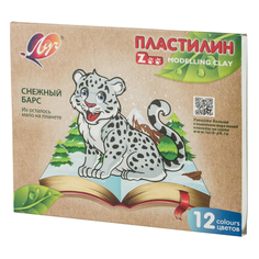 Пластилин Луч ZOO 12 цв., 29С 1722-08, (3шт.)