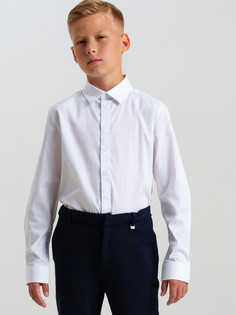 Рубашка детская School by PlayToday 22417102, белый, 134