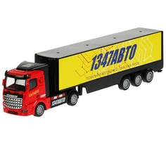 Модель автомобиля ГРУЗОВИК с фурой металлическая (свет, звук) ТЕХНОПАРК