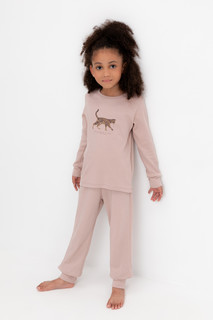 Пижама детская CROCKID К 1044, кофейный, 98, 1 шт.