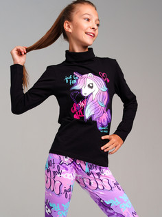 Водолазка детская PlayToday 32421483, черный, 134