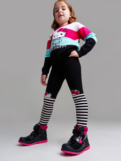 Рейтузы детские PlayToday 32442078, черный, белый, 110