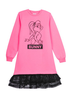 Платье детское PlayToday 32441019, ярко-розовый, 146