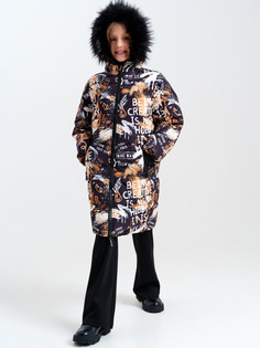 Пальто детское PlayToday 32421225, разноцветный, 134