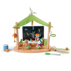 Игровой набор для детей Hape Мини-дом Лесная школа с фигурками животных E3428 HP