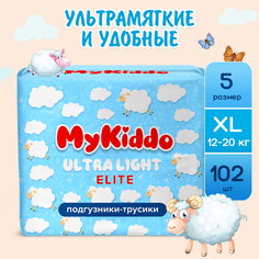 Подгузники-трусики для детей MyKiddo Elite Kids ультратонкие XL 102 шт. 3 уп. x 34 шт.