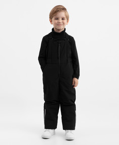 Полукомбинезон зимний из плащовки чёрный для мальчика Gulliver, 134, 22404BMC6703