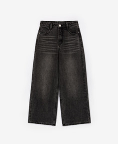 Джинсы расклёшенные тёмно-серые для девочки Gulliver, 164, 22409GJC6303