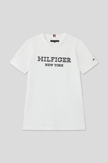 Футболка детская Tommy Hilfiger KB0KB08680, белый, 140