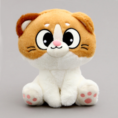 Мягкая игрушка Котик, 22 см, цвет коричневый No Brand