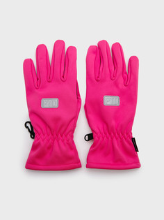 Перчатки детские PlayToday 32421081, розовый неоновый, 17