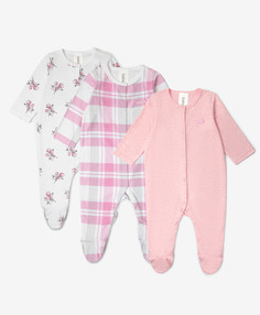 Комбинезоны-слипы комплект из 3-х штук мультицвет Gulliver, 80-48, 22441GBC5302