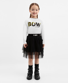 Юбка из сетки чёрная для девочки Gulliver, 98, 22401GMC6101