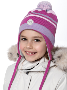 Шапка детская NIKASTYLE 11з15424, розовый; фиолетовый, 50-54