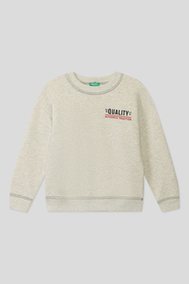 Толстовка детская Benetton 3J68C10HO, серый, 128