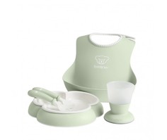 Набор детской посуды BabyBjorn Dinnerware Set Powder Green 8 предметов