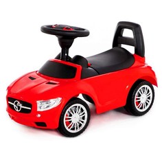Каталка-автомобиль SuperCar №1 со звуковым сигналом, цвет красный Полесье