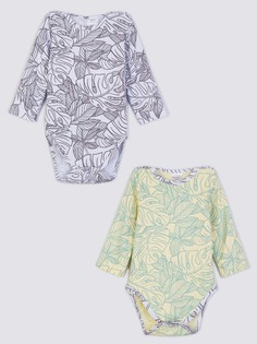 Боди детское КОТМАРКОТ 800491, белый, желтый, 86, 2 шт