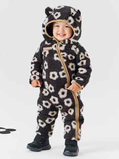 Комбинезон детский Happy Baby 89054, black-flower, 80