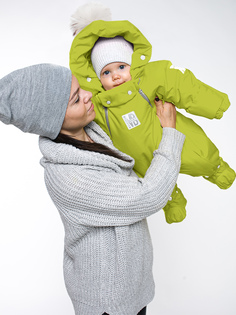 Комбинезон-конверт malek baby 163ШМ/1, лайм, 68