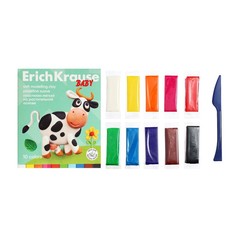 Пластилин мягкий восковой ErichKrause Baby 10 цветов, 200 г, на растительной основе