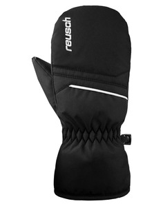 Варежки детские Reusch Alan Junior, Black-White, 16
