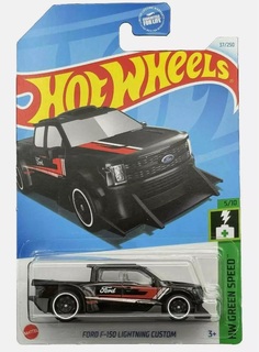 Машинка базовой коллекции Hot Wheels FORD F-150 LIGHTNING CUSTOM черная C4982/HTD01