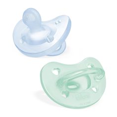 Соска пустышка 2-6 мес Chicco Утешение Physioforma Soft 2 шт, голубой