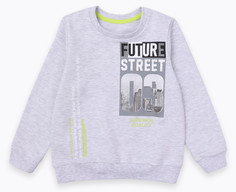 Свитшот для мальчика КотМаркот Faster серый р 110