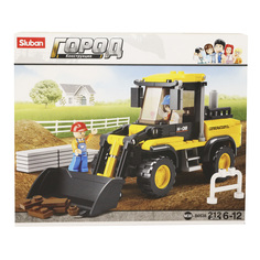 Блочный конструктор Город Бульдозер М38-В0538 Sluban 212 деталей