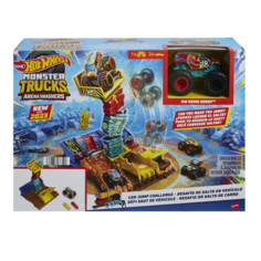Игровой набор Hot Wheels Monster Trucks Car Jump Challenge HNB94