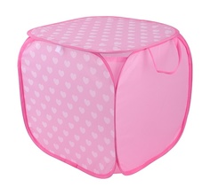 Корзина для игрушек Kari Kids Сердца розовая K9387