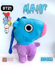 Мягкая игрушка Plush Story Манг ver.2 (BT21) голубой