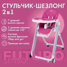 Стульчик для кормления Nuovita Futuro Senso Bianco (Magenta/Пурпурный)