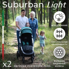 Прогулочная коляска Sweet Baby Suburban Light Blue Air