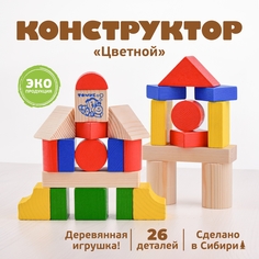 Конструктор Томик Цветной 26 Деталей