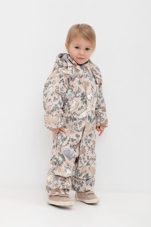 Комбинезон детский CROCKID 1G OVL 001 1_b, дымчатый бежевый, зайчики в траве, 68