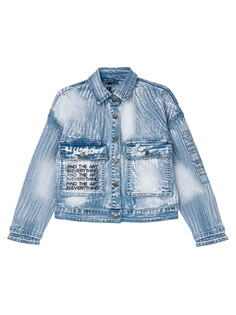 Куртка джинсовая PlayToday 12421175, разноцветный, 128